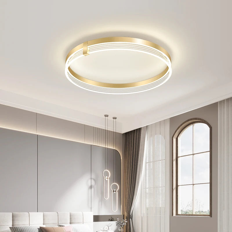 Minimalist led ceiling light with remote control