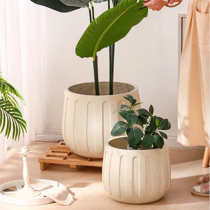 Large silicone mould for concrete flower pot gardening - vue 4 sur 8