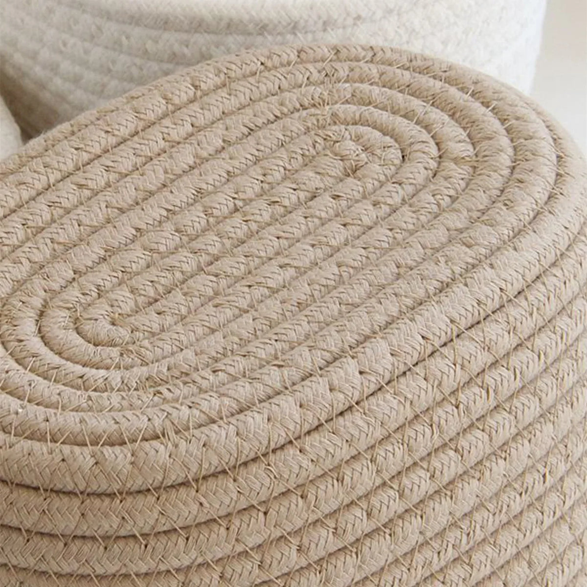 hand-woven multifunctional storage baskets - vue 5 sur 12