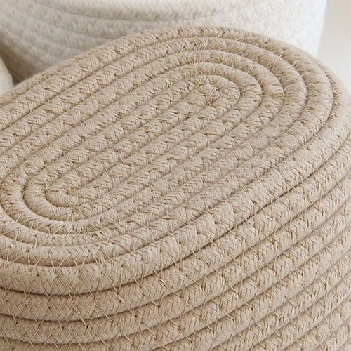 hand-woven multifunctional storage baskets - vue 6 sur 12