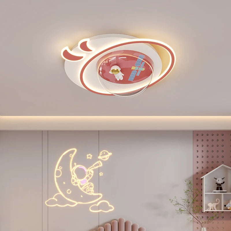 Astronaut LED ceiling light for children - vue 6 sur 9