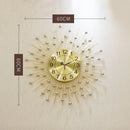 European design silent metal creative wall clock