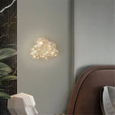 Italian design transparent resin wall light art deco style