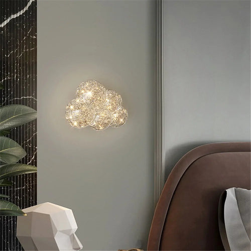 Italian design transparent resin wall light art deco style - vue 3 sur 6