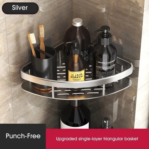 luxury rustproof wall shelves for bathroom accessories - vue 12 sur 17