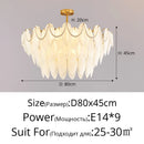 Retro feather chandelier for a romantic and luxurious ambience
