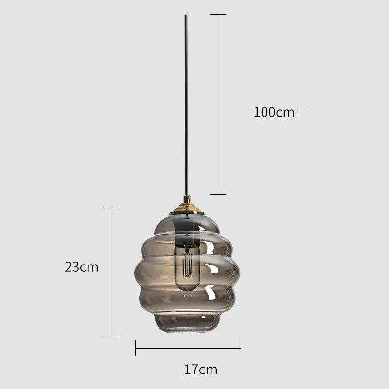 Modern stained glass pendant light for interior decoration