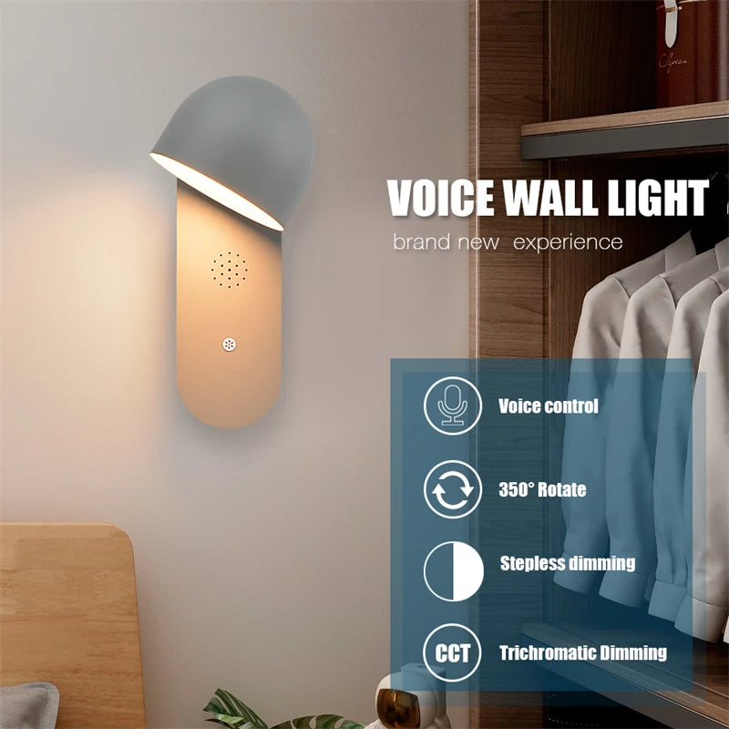 Smart rotatable and adjustable LED wall light for indoor decoration