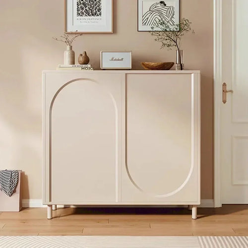 modern adjustable wooden shoe rack for storage - vue 3 sur 10