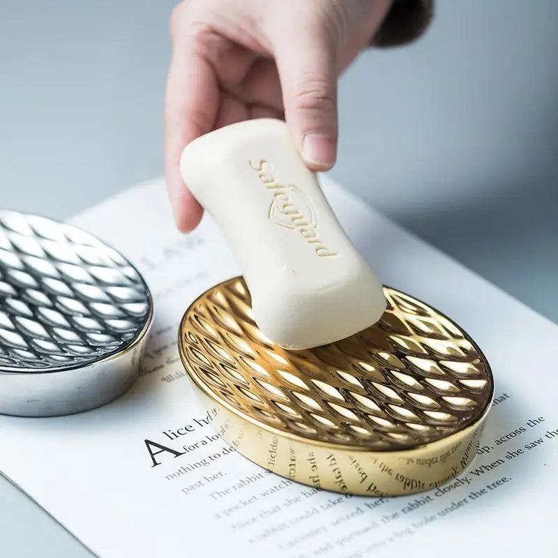 decorative ceramic and porcelain soap dish for bathroom