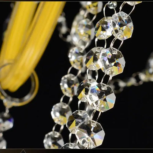 Elegant modern crystal chandelier for weddings - vue 6 sur 13