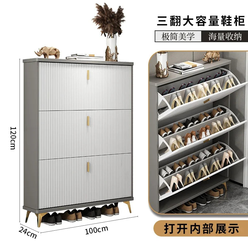 modern multi-layer shoe cabinet for optimal storage - vue 15 sur 18