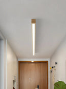 Long linear ceiling light for corridor, hallway and balcony, without main light