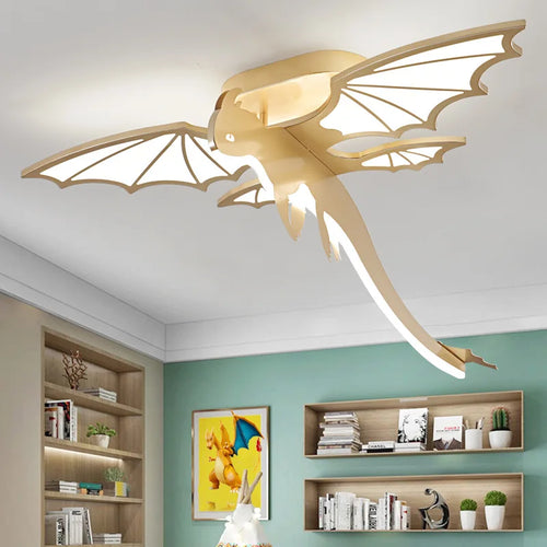 Dinosaur ceiling light for children's room with playful modern design - vue 4 sur 9