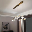 Modern gold stainless steel pendant light for artistic décor