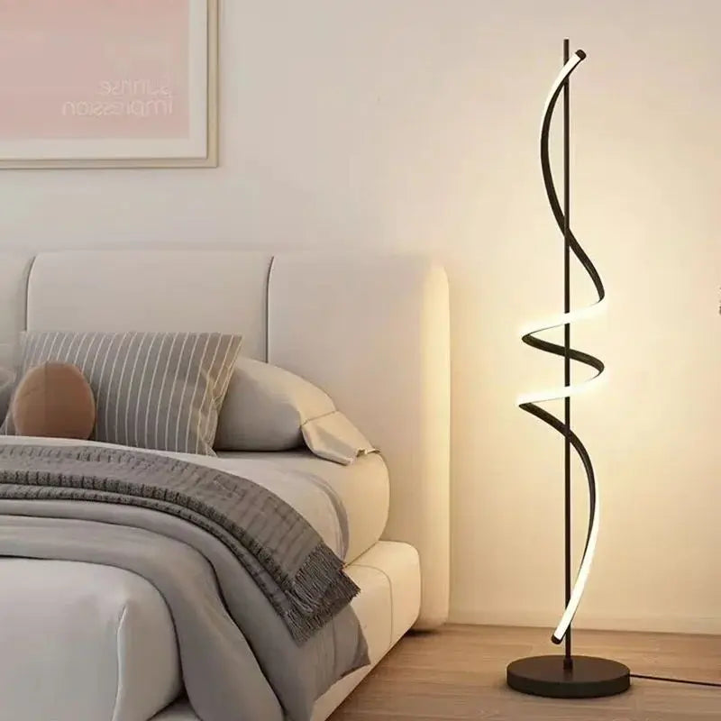 Modern LED floor lamp for home decoration, 140 cm linear fixture for sofa corner, bedroom, living room, study, indoor lighting chandelier