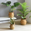 wicker basket for storage and garden decoration