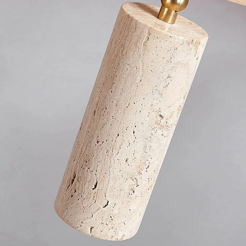 LED spotlight 3 heads surface mounted ceiling light stone wood for living room, cloakroom, clothing shop - vue 6 sur 7