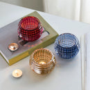 Elegant glass candle holder for weddings and home decor