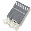 Striped Turkish cotton beach towel with fringes