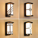 LED outdoor wall light plastic/aluminium waterproof IP65 front door garden patio terrace wall lamp
