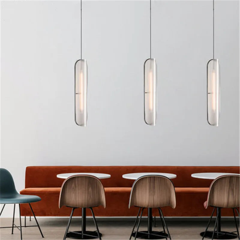 Modern adjustable LED pendant light for interiors and decoration - vue 3 sur 12