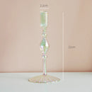 Nordic glass candle holder for weddings and flowers