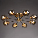 Modern clear glass chandelier for elegant décor