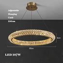 Modern gold crystal chandelier for elegant interiors