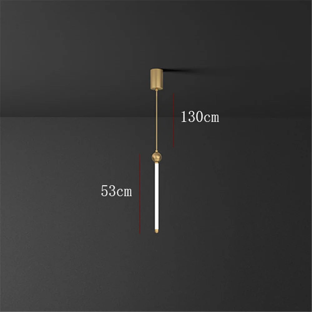 Minimalist Nordic tube pendant light for elegant interiors