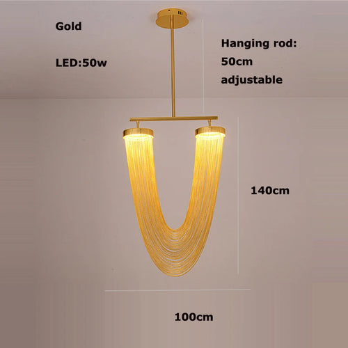 Vintage LED chandelier trendy lighting for interiors - vue 11 sur 21