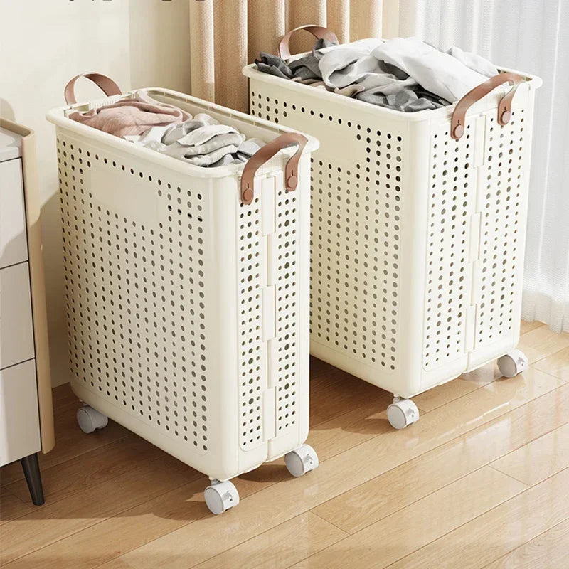 Dirty clothes basket, folding multifunctional handheld dirty clothes basket, large capacity collection basket, storage basket