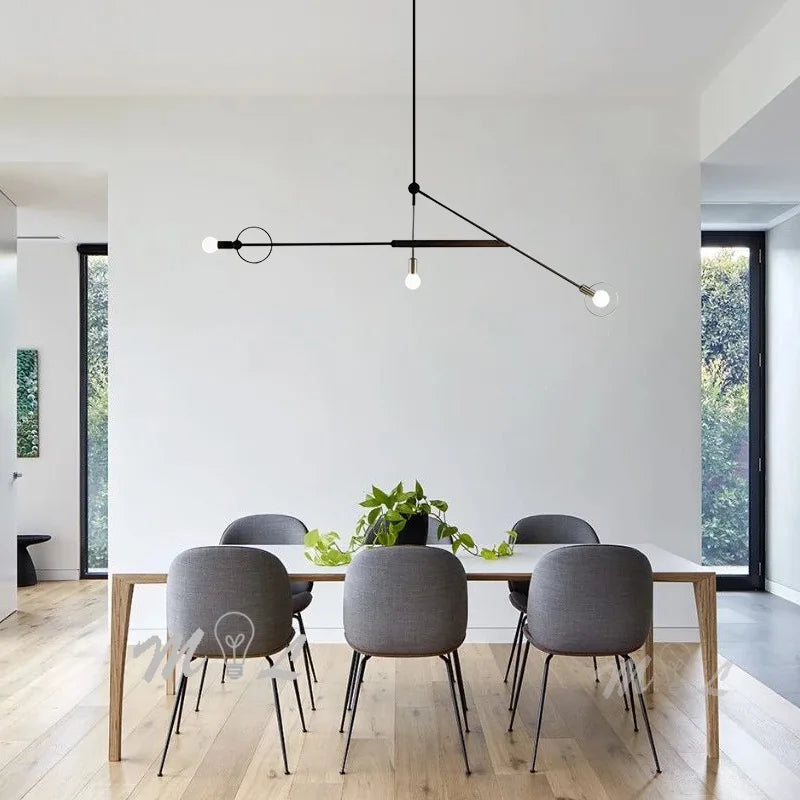Modern geometric pendant light for elegant interior decor