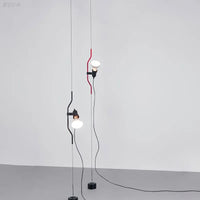 Adjustable metal floor lamp art deco style for modern interiors