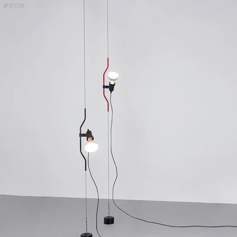 Adjustable metal floor lamp art deco style for modern interiors