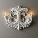 Retro embossed plaster wall light for original lighting
