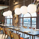 Modern glass globe pendant light for restaurant and hotel