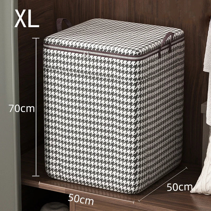 large capacity folding clothes storage bag with handle