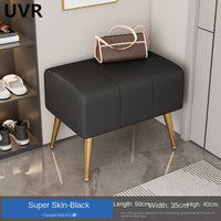 modern and luxurious shoe bench with comfortable seat