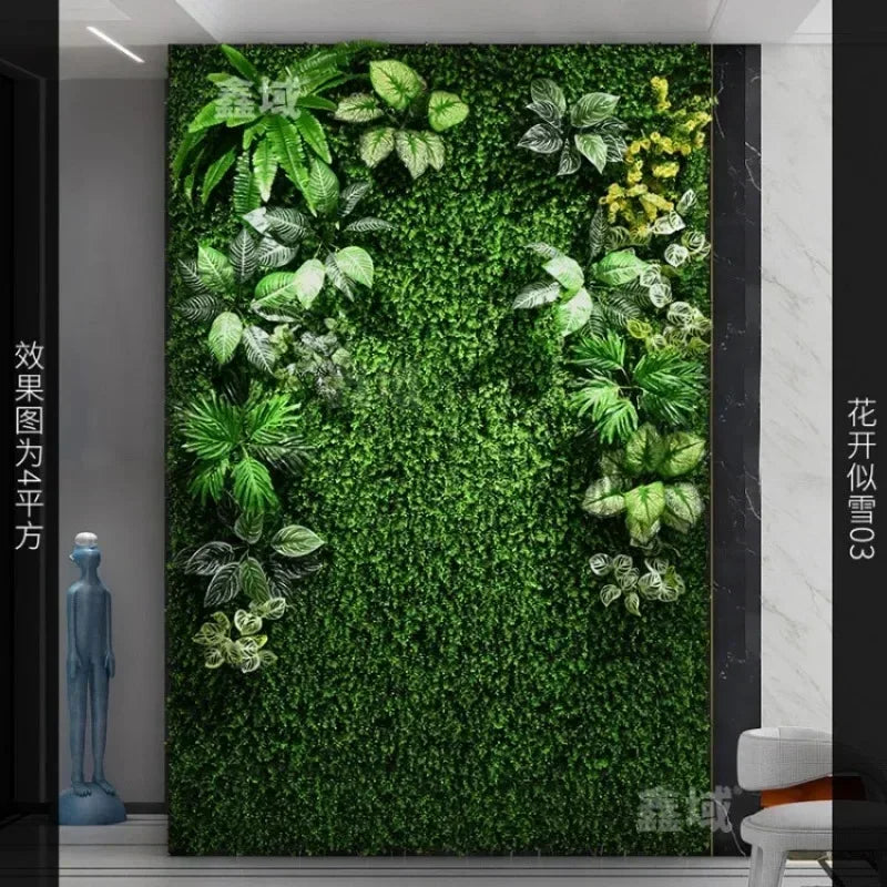 Artificial plant wall for outdoor decoration and landscaping - vue 3 sur 30