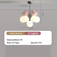 Princess chandelier with heart-shaped bubble for children's room