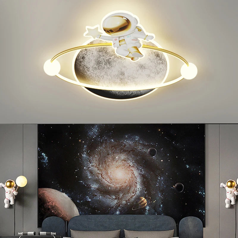 Modern creative LED ceiling light for children's bedroom - vue 5 sur 18