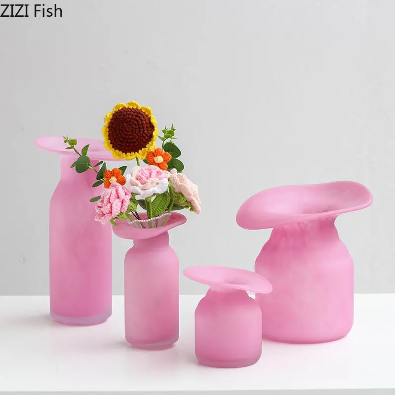 glass vase for floral arrangement modern decoration