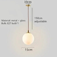 Nordic glass LED chandelier for modern decor
