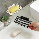 modern design no-drill soap drain wall shelf