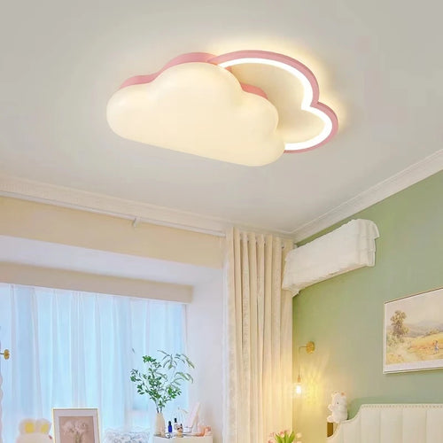 Romantic rainbow cloud ceiling light for children's room - vue 2 sur 8