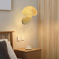 Creative resin wall light in mushroom shape