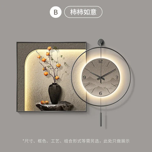 wall clock with unique and aesthetic design for modern decoration - vue 12 sur 12