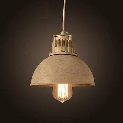 Industrial retro pendant light vintage with LED E27 bulb for bedroom dining kitchen bar - vue 19 sur 23