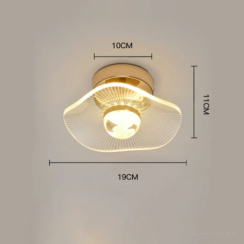 Modern nordic LED ceiling light for indoors and balcony - vue 14 sur 13